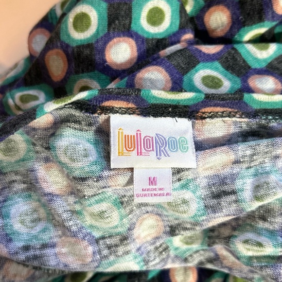 LuLaRoe Long Open Front Duster Cardigan Dot Design Size Medium - Picture 5 of 10